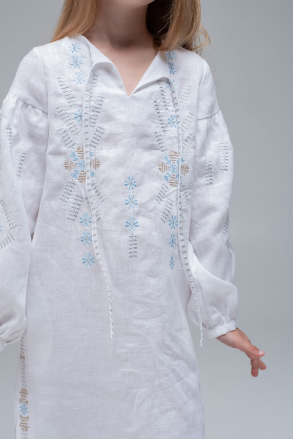 Вишита сукня White/Трійця