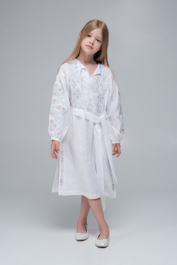 Вишита сукня White/Трійця