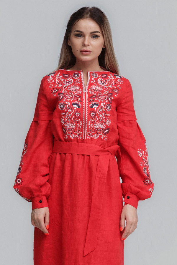 Жіноча вишита сукня Red