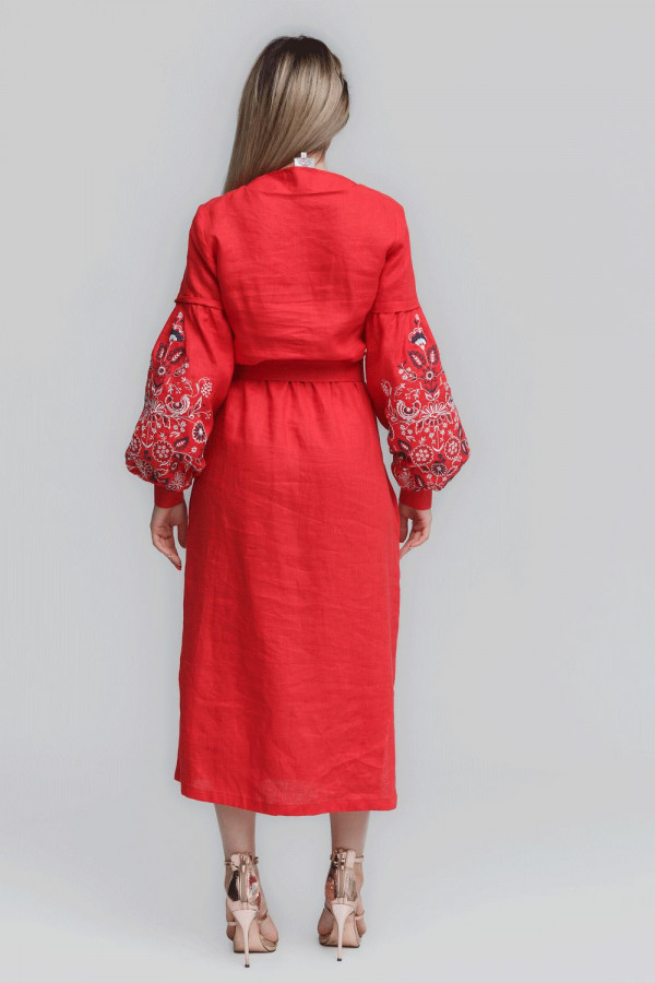 Жіноча вишита сукня Red