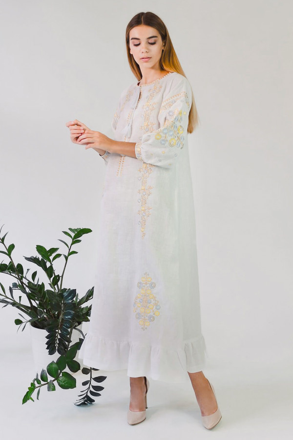 Жіноча вишита сукня White 4