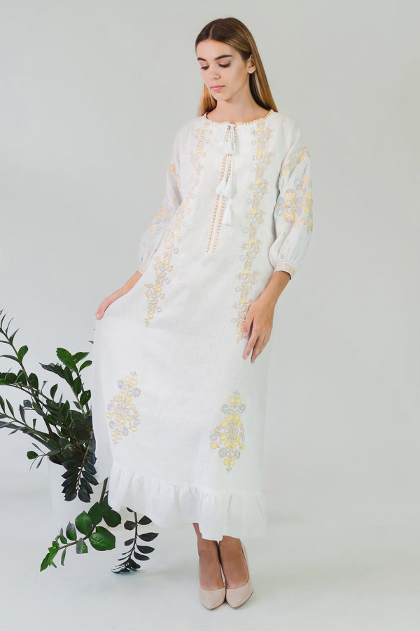 Жіноча вишита сукня White 4