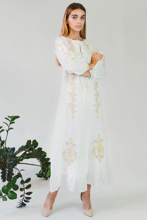 Жіноча вишита сукня White 4